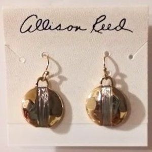 NWT Allison Reed Gold disc with silver stripe